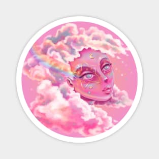 Pink cloud dreamer Magnet